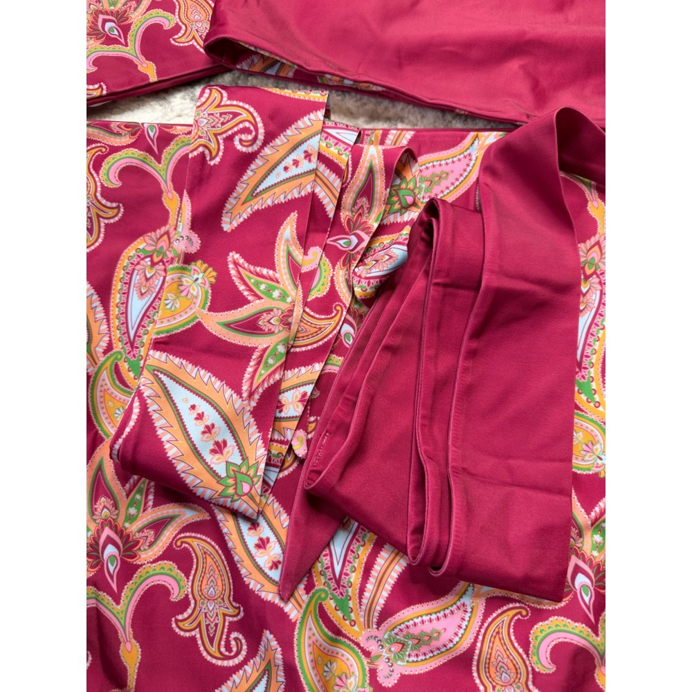 BAIIA Reversible 5-Piece Bikini Magenta Paisley Wrap Women's 14 NEW - Picture 10 of 10
